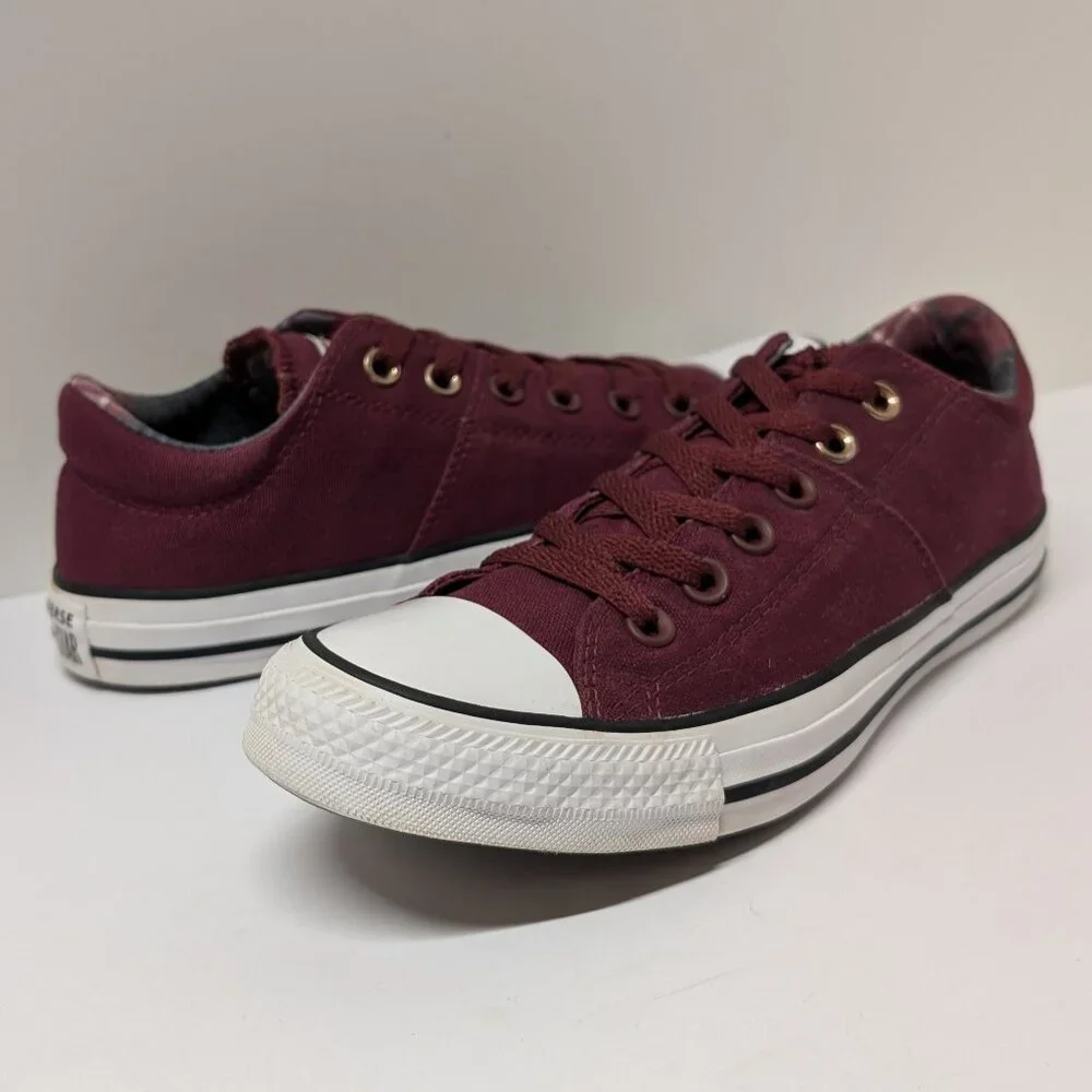 Converse 561739F Women's Madison Ox Low Top Sneaker in Dark Burgundy - Picture 4 of 16